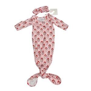 NWT Swoon Baby 3M Vintage Santa Gown